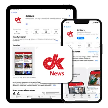 Smartphone und Tablet mit dk News App